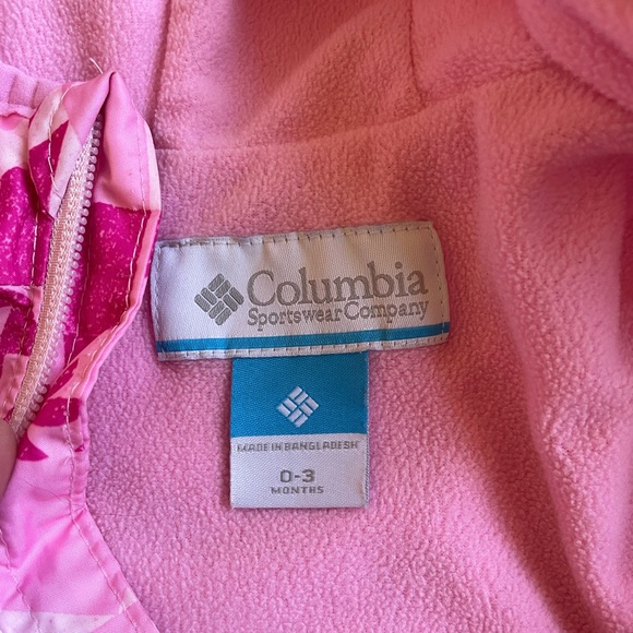 Pink Geometric Patterned Baby Jacket - Picture 4 of 4
